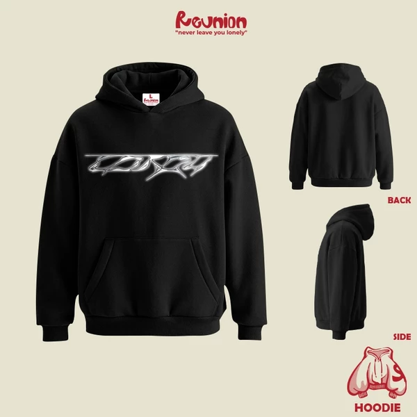 Áo Hoodie REUNION "GRAFFITI" Nam Nữ Form Mũ Rộng HD10