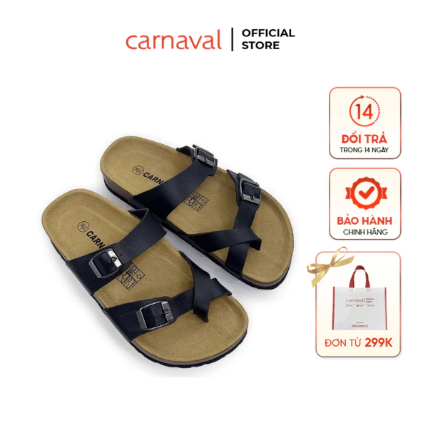 Dép Sandal Nữ Carnaval Đế Trấu 2 Quai Ngang Kẹp Ngón Xỏ Ngón Cá Tính, Thoải Mái, Cá Tính - VS167