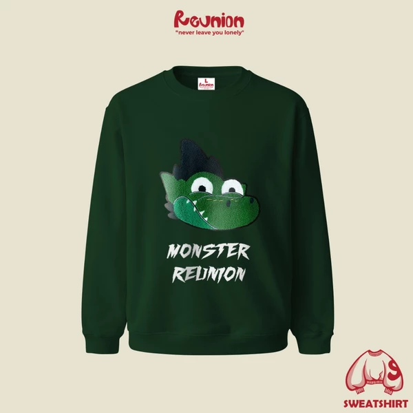Áo Sweatshirt Hình Thêu Xù REUNION R'DINOSAUR