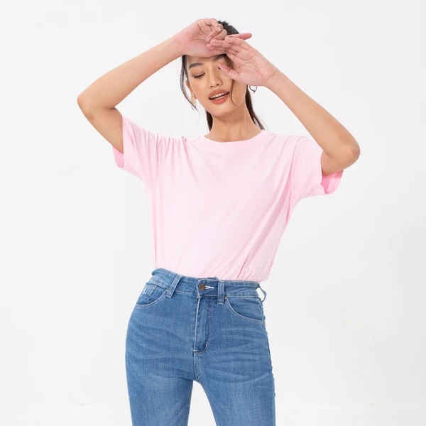 Áo Thun Nữ Cao Cấp Organic Cotton Form Chuẩn Thoáng Mát Aaa Jeans