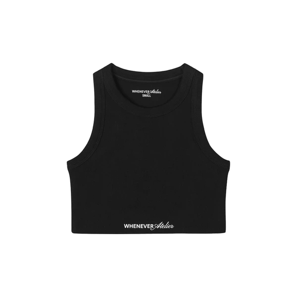 "WHENEVER" ÁO BA LỖ BASIC - SOFT TANK TOP / BLACK