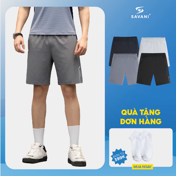 Quần Short Gió Nam SAVANI Cạp Chun, Chất Vải Cao Cấp, Thoải Mái MSGC500S6