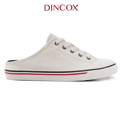Giày Sục Đạp Gót Mules E10 CREAM LINE Vải Sneaker Unisex, Giày Sục Thể Thao Tăng Chiều Cao