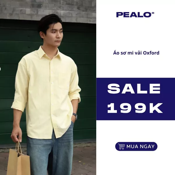 SƠ MI NAM PEALO FORM BOXY CHẤT LIỆU CAO CẤP MỀM MỊN THOÁNG MÁT