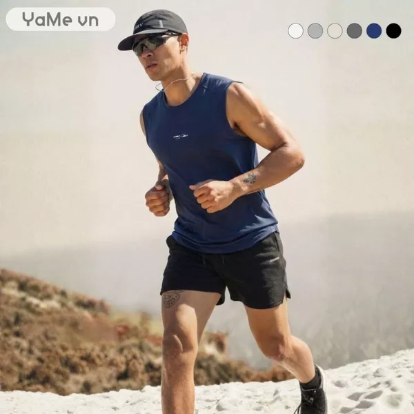 Áo thun ba lỗ thể thao, vải lưới thoáng khí, phom ôm vừa F2 - Beginner 003 23141 |YaMe|