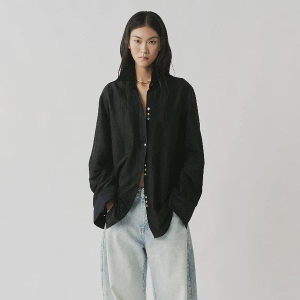 HIGHCHIC - LIMINAL COLLECTION - ÁO SƠ MI - MESH SHIRT - THIẾT KẾ THANH LỊCH