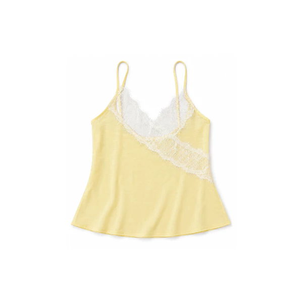 TUBYCATU Áo Hai Dây Nữ Phối Ren Sunny Lace Mỏng Nhẹ Thoáng Mát Đi Biển