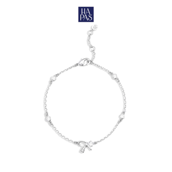 Lắc Tay Melora HAPAS JEWELRY Trang Sức Mạ Bạch Kim Đính Đá CZ - Quà Tặng Người Thương VT26052-SL