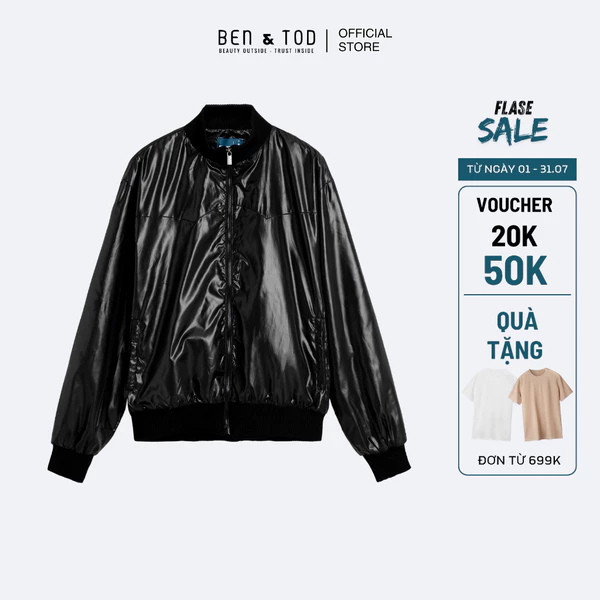 Áo Khoác Nam Ben & Tod RB1116 BD434 BEN & TOD kiểu dáng Bomber thoái mái năng động Regular Boxy
