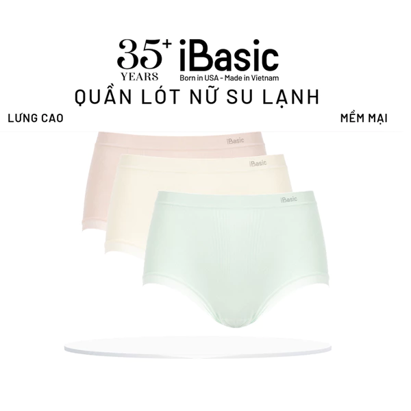 Combo 3 Quần lót nữ iBasic su phối lưới lưng cao phom hipster PANW214