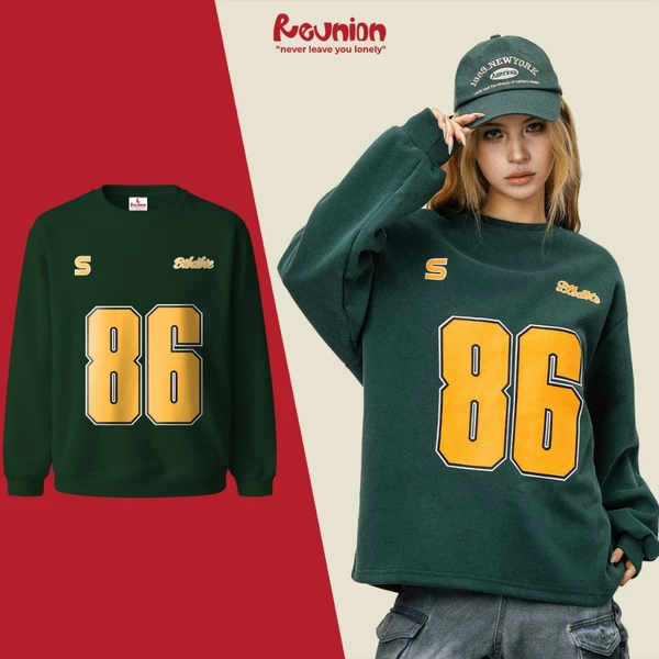 Áo Sweatshirt REUNION "86" Áo Sweater Nam Nữ Form Rộng SWT4