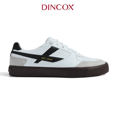 Giày Da Sneaker Nam Nữ DC39 Oreo Dincox Shoes Đế Bằng - Microfiber Leather