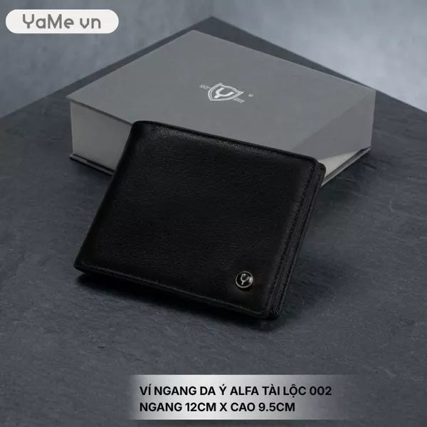 Ví Ngang Nam Da Ý Alfa Tài Lộc 002 22433 |YaMe|