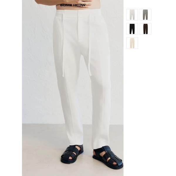 Quần Dài Nam Long Drawstring Pique, Chất Vải Pique Thoải Mái, QD0013, SOME HOW STORE