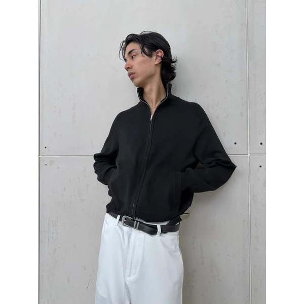 Áo Len Dài Tay Có Zip Kim Loại Chất Dày Dặn Cổ Bẻ 67PERCENT / 67% - HEATHER TRACK KNIT