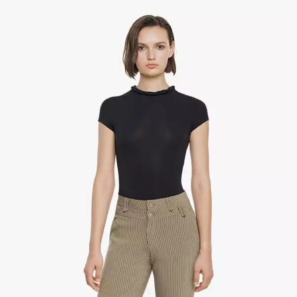 làminapparel - TWIST NECK SLIM FIT BODYSUIT