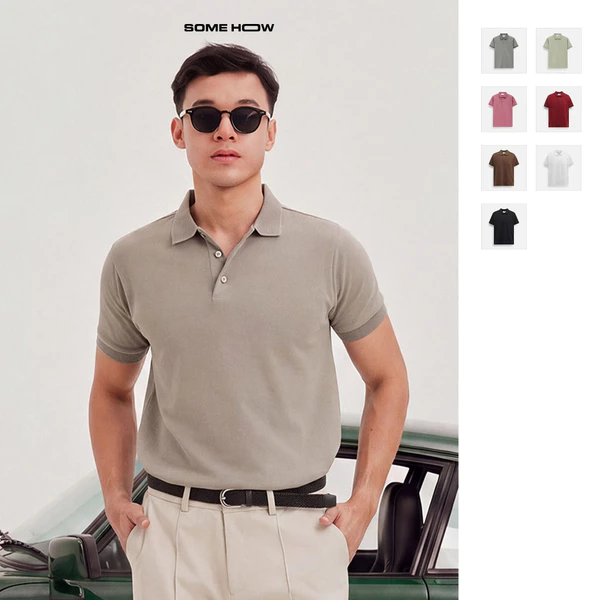 Áo Polo Slimfit Standard Chất Vải Cá Sấu CVC Thoải Mái Phong Độ, PL0184 SOME HOW STORE