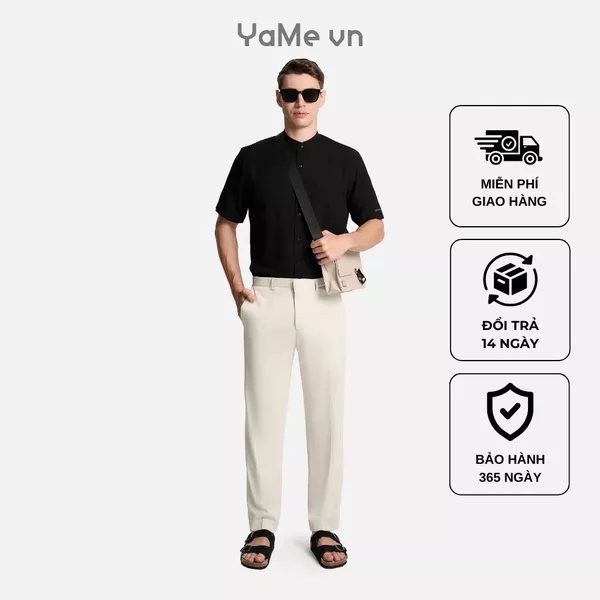 Quần tây căn bản, ống ôm dần, phom ôm vừa F2 - Non Branded 030 24116 |YaMe|
