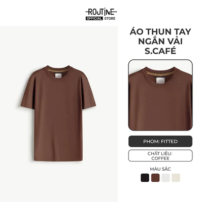 Áo Thun Tay Ngắn Vải S.Café Form Fitted - Routine 10S25TSS079