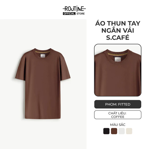 Áo Thun Tay Ngắn Vải S.Café Form Fitted - Routine 10S25TSS079