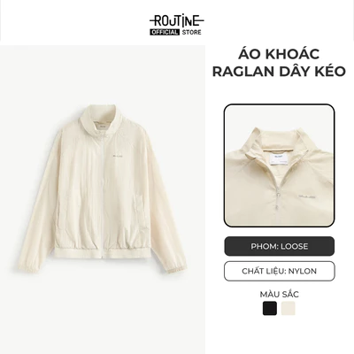 Áo Khoác Raglan Dây Kéo Form Loose - Routine 10F25WJA002