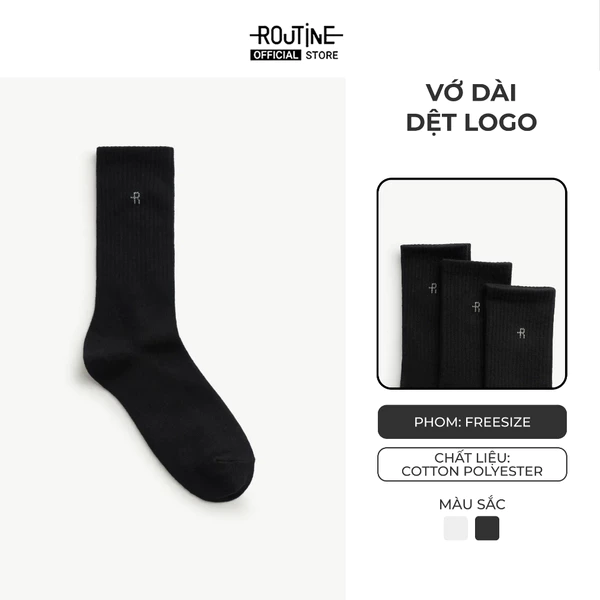 Vớ Dài Dệt Logo Form Freesize - Routine 10S25SOC025