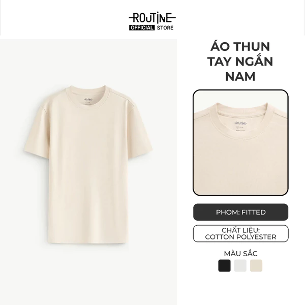 Áo Thun Tay Ngắn Nam Form Fitted - Routine 10S25TSS046