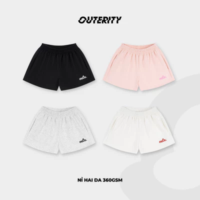 Quần Short Nỉ Hai Da Outerity Basic Ống Rộng Thoải Mái / LocalBrand Unisex