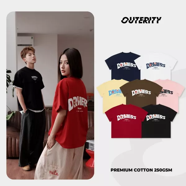Áo Thun Outerity Signature 26 Form Boxy Cotton 100% Nam Nữ Unisex / DREAM HORSE COLLECTION 2026