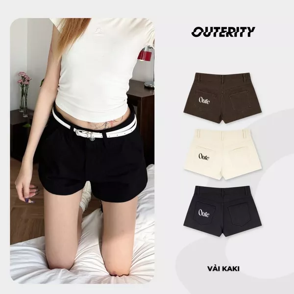 Quần Short Kaki Dáng Ngắn Urban Mini Shorts / Unisex Local Brand