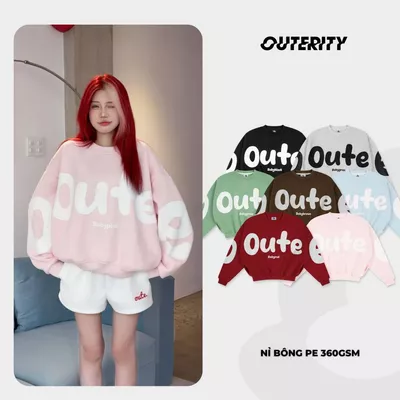 Sweater Outerity OEOE Form Boxy / Nỉ Bông Dày Dặn Unisex Nam Nữ