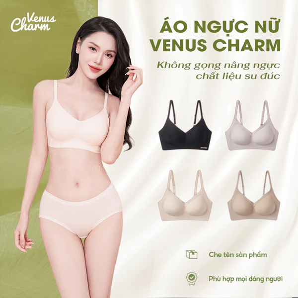 Áo Ngực Nữ Không Gọng Nâng Ngực Chất Liệu Su Đúc Nâng Đỡ Ngực Tàng Hình eMfit Venus Charm - 0676