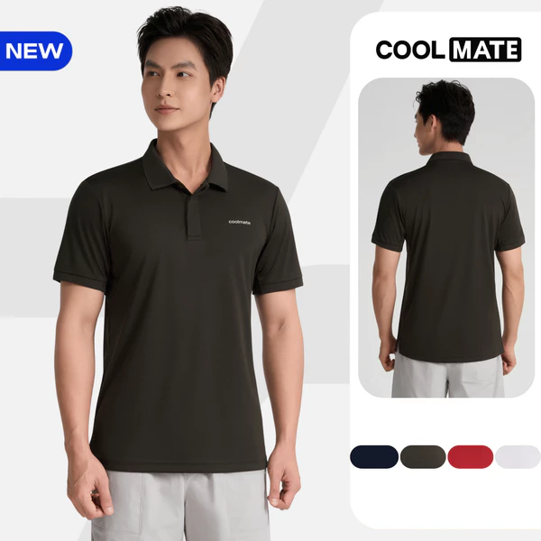 Áo Polo thể thao đa năng Exdry Flexmotion, Áo thể thao siêu nhẹ thoáng mát Coolmate [LS]
