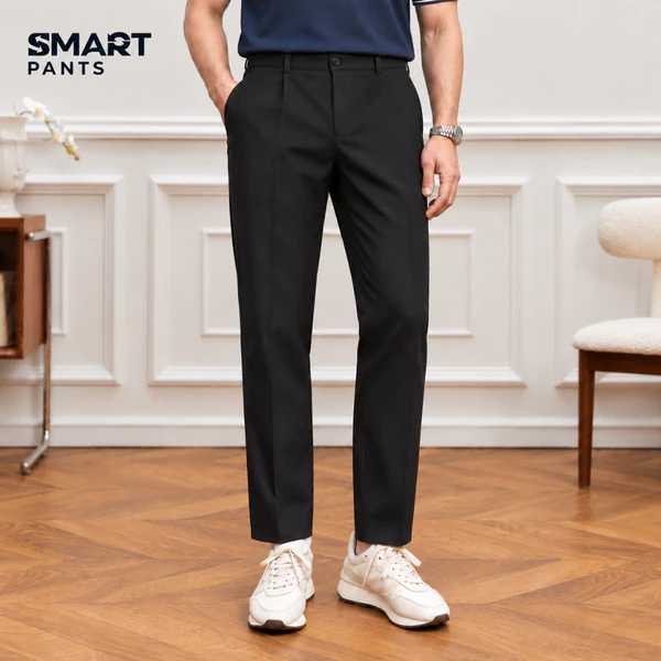 Quần âu smart SMART PANTS TORANO mặt vải phẳng phiu, hạn chế nhăn nhàu và co giãn thoải mái HABF802