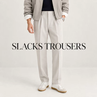Quần âu SLACKS TROUSERS TORANO regularfit trơn túi chéo thêu logo phong độ - thanh lịch GABT891