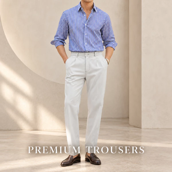 Quần âu slimfit trơn nam TORANO cạp luồn chun thêu logo Lịch Lãm Trẻ Trung Hàn Quốc GABT503
