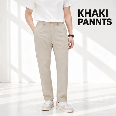 Quần Kaki Nam KHAKI PANNTS Torano túi chéo basic regularfit cúc rập logo Không Phai Màu GABK503