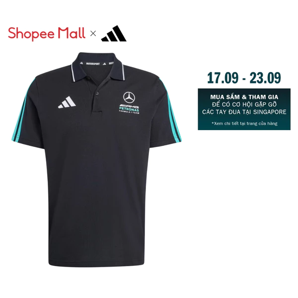 adidas Motorsport MERCEDES - AMG PETRONAS FORMULA 1 TEAM DNA POLO Shirt Men Black KE8165