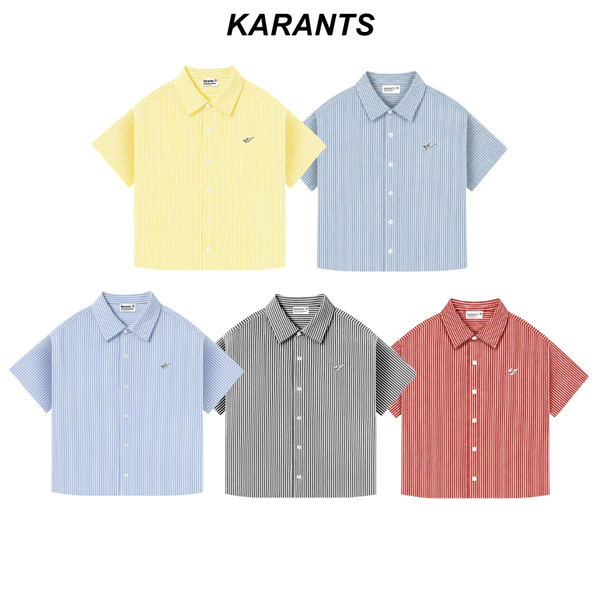 Karants Áo Sơ Mi Boxy Trơn Vải Oxford Gắn Thanh Kim Trơn Nam Nữ Unisex - KR264