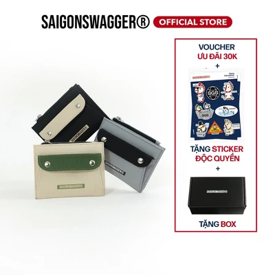 Ví Vải Nam Nữ SAIGONSWAGGER® SGS UNIVERSE BUTTON FLAP WALLET Ví Gập