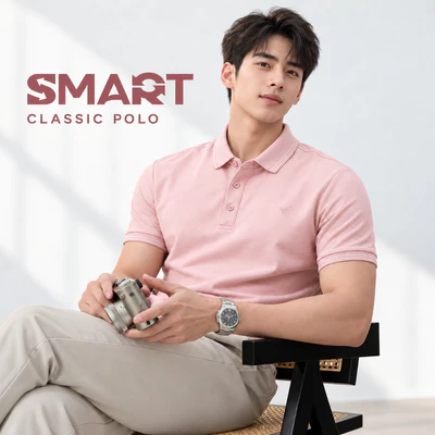 Áo Polo Nam SMART CLASSIC POLO TORANO thoáng khí thoải mái vải cotton trơn BASIC Nam Tính, Thanh Lịch ESTP038