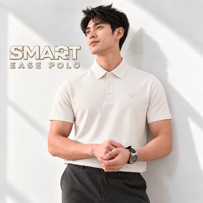 Áo polo dán SMART EASE POLO TORANO ngắn tay form chuẩn, thoáng khí, chống UV HSTP391