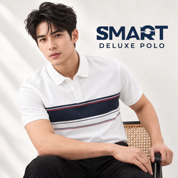 Áo polo DELUXE POLO TORANO kẻ bo tay phối màu thời trang, lịch sự và trẻ trung GSTP042