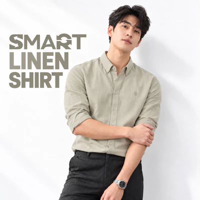 Sơ mi dài tay SMART LINEN SHIRT TORANO trơn premium mềm mại, thoáng khí HATB301