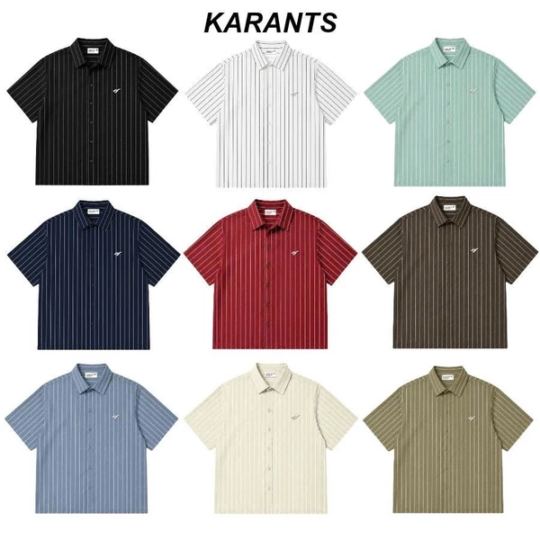 Karants Áo Sơ Mi Boxy Trơn Vải Satin Gắn Thanh Kim Loại Nam Nữ Unisex - KR262