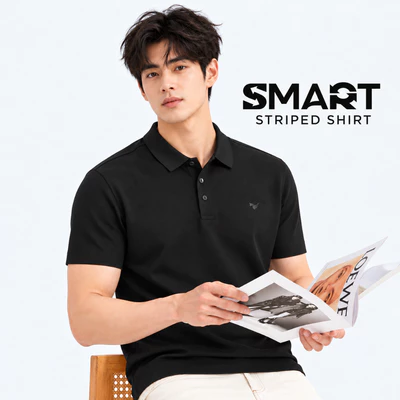 Áo polo nam TORANO ARMOUR POLO in logo ngực, không đường may công nghệ ép nhiệt cao cấp, chất thoáng khí GSTP065