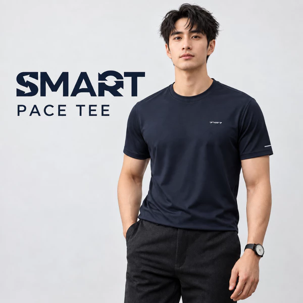 Áo thun nam TORANO SMART PACE TEE trơn in phản quang, co giãn thoải mái, thấm hút mồ hôi siêu thoáng khí HSTS902