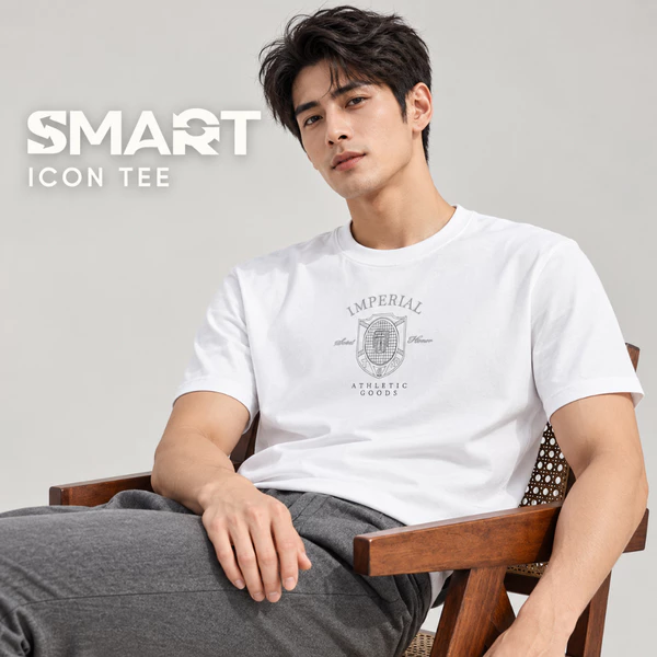 Áo Thun Nam SMART ICON TEE TORANO Họa Tiết Hiện Đại, Chất Vải Thoáng Khí, Co Giãn Thoải Mái HSTS800