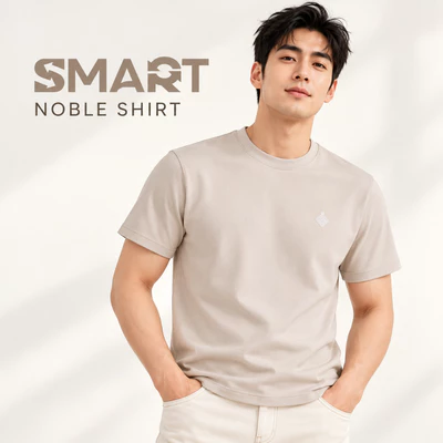 Áo T shirt SMART NOBLE SHIRT TORANO Họa Tiết Chất Liệu Thoáng Khí Mềm Mại Thoải Mái HSTS804