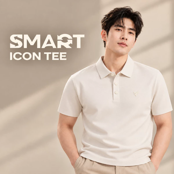Áo polo dán SMART EASE POLO TORANO ngắn tay Mát lạnh, thoáng khí, chống UV HSTP391